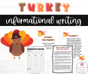 Preview of Thanksgiving Informational Writing Prompt