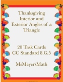 Thanksgiving Interior and Exterior Angles of a Triangle Ta