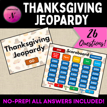 Preview of Thanksgiving Jeopardy