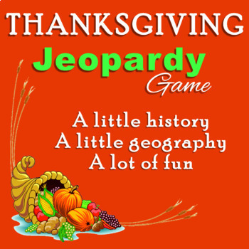 Preview of Thanksgiving Jeopardy-Style Game PowerPoint 