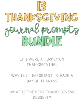 Preview of Thanksgiving Journal