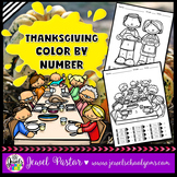 Thanksgiving Kindergarten Math Activities Color By Number 