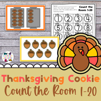 Preview of Thanksgiving Kindergarten Math Bundle - Addition, Subtraction, Numbers to 20