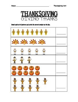 Thanksgiving Kindergarten Packet by Lee Hall | Teachers Pay Teachers