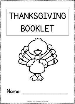 thanksgiving printables kindergarten