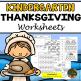 Thanksgiving: Kindergarten Thanksgiving Worksheets and Activities