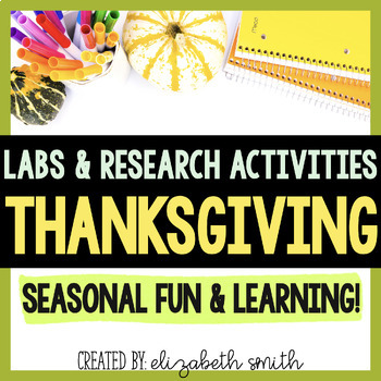Preview of Thanksgiving Labs and Research Activities Bundle