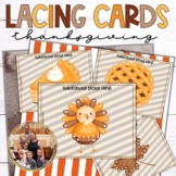 Thanksgiving Lacing Cards for Preschoolers