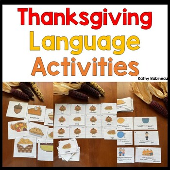 Preview of Thanksgiving Language Activities