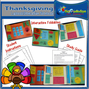 Preview of Thanksgiving Lapbook / Interactive Notebook