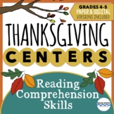 Thanksgiving Learning Centers - Reading Passages & Questio
