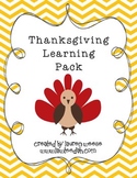 Thanksgiving Learning Pack