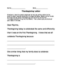 Thanksgiving Letter