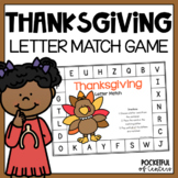 Thanksgiving Letter Match Game {FREE}