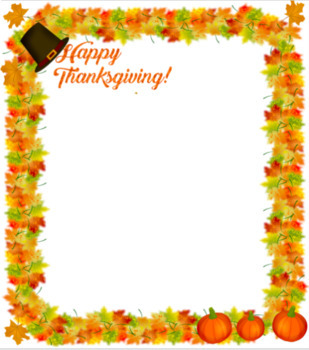 Preview of Thanksgiving Letter Page