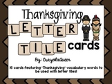 Thanksgiving Letter Tile Cards