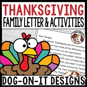 Preview of Build a Turkey Craft Activities & Letter to Students & Parents Gratitude Jar