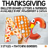 Thanksgiving Lettering for Bulletin Board Titles / Classro