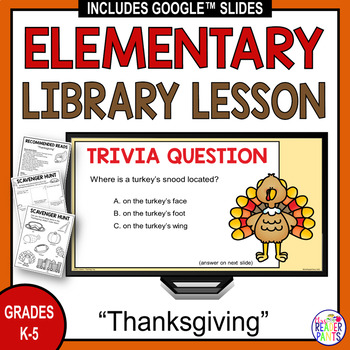 Preview of Thanksgiving Library Lesson - Thanksgiving Traditions Around the World