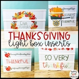 Thanksgiving Light Box Inserts - Heidi Swapp or Leisure Arts