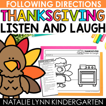 Preview of Thanksgiving Listen and Laugh® Listening and Following Directions with Turkeys