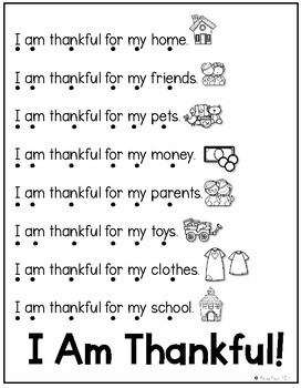 Thanksgiving Reading and Writing Activities for Preschool or Kindergarten