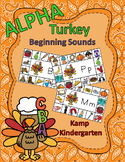 Thanksgiving Literacy Activities Alpha Turkey Beginning Co