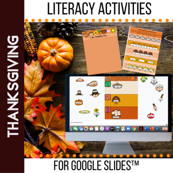 Preview of Thanksgiving Literacy Activities for Google Classroom™