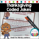 Thanksgiving Literacy Activity Jokes