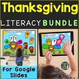 Thanksgiving Literacy Bundle Google Slides Alphabet Letter