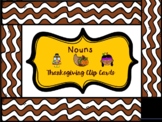 Thanksgiving Literacy Center Activity | Clip Cards | Nouns