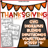 Thanksgiving Literacy Worksheets