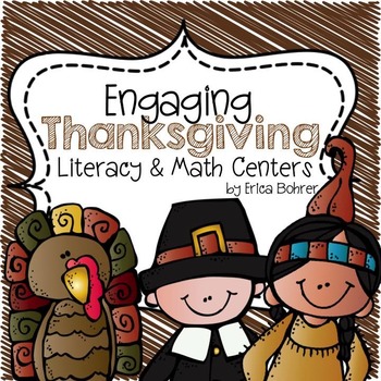 Preview of Thanksgiving Literacy and Math Centers