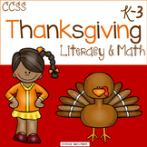 Thanksgiving Literacy and Math activities Common Core Aligned