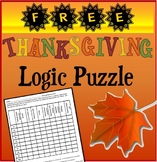Thanksgiving Logic Puzzle  Freebie