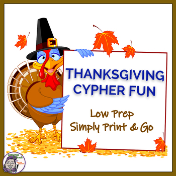 Preview of Thanksgiving Logic Puzzles Cypher Decoding Cryptogram Cipher Task Cards Packet