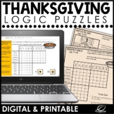 Thanksgiving Logic Puzzles | Google Slides & Printable
