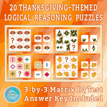 Preview of Thanksgiving Logical Reasoning Puzzles