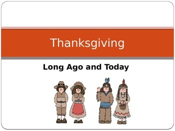 Preview of Thanksgiving Long Ago and Today Comparison