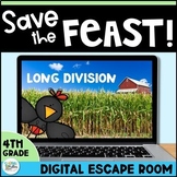 Long Division Practice Digital Escape Room Game - 4th Grad