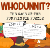 Thanksgiving Long Division Mystery: WHODUNNIT? Digital and