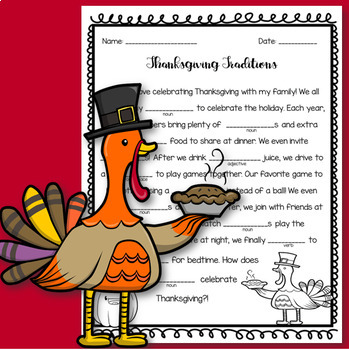 Thanksgiving Cloze Reading by Classroom Creations by Catherine Coyle