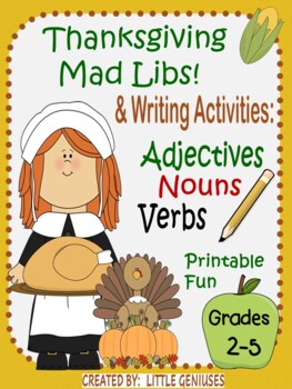 Preview of Thanksgiving Mad Libs for Grades 2-5