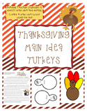 Thanksgiving Main Idea Turkey