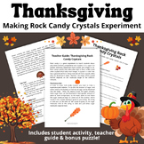 Thanksgiving Making Rock Candy Crystals | Thanksgiving Sci