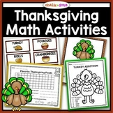 Thanksgiving Math | Addition Subtraction Patterning Graphi