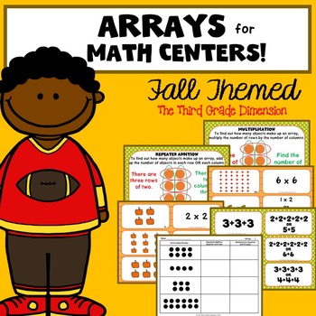 Preview of Arrays Worksheets and Task Cards