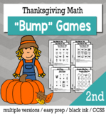 Thanksgiving Math 2nd Grade+ Bump Games Bundle