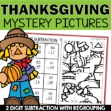 Thanksgiving Math Activities | 2 Digit Subtraction with Re