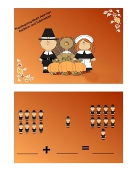 Preview of Thanksgiving Math Activities: Addition and Subtraction